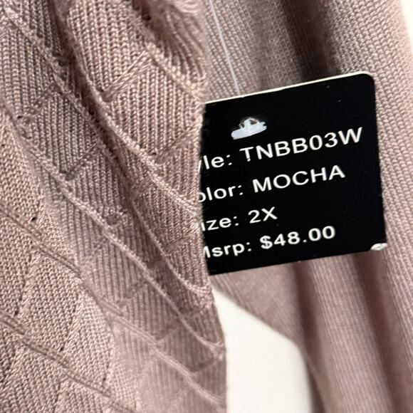 Select Trend NWT Mocha Brown Turtleneck Sweater 2XL - Picture 3 of 3